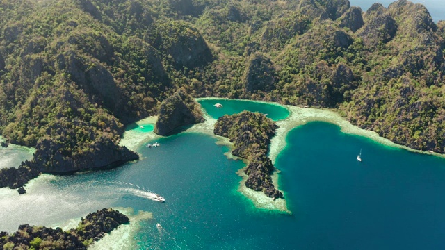 热带岛屿Busuanga，巴拉望，菲律宾视频素材