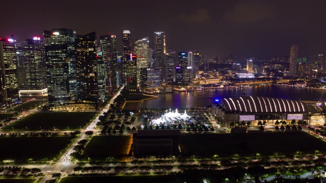 《新加坡城市夜的超时空》视频素材