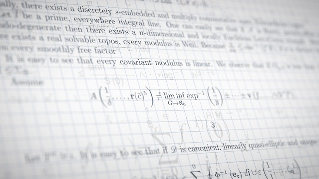 数学研究论文视频素材