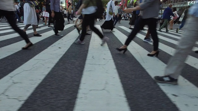 东京涩谷穿越视频素材