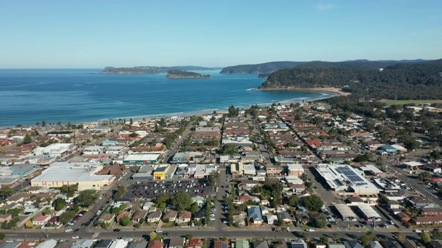 Umina Beach，新南威尔士，澳大利亚无人机[0005]视频素材