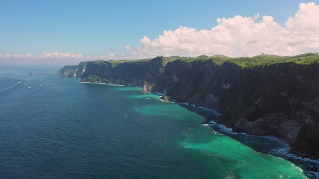 努萨佩尼达海滩的鸟瞰图视频素材