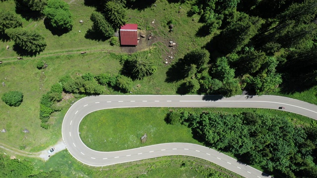 阿尔卑斯公路，Sustenpass，瑞士视频素材