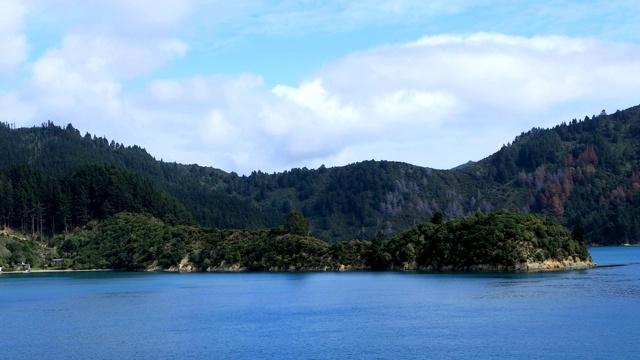 新西兰库克海峡宁静的景色视频素材