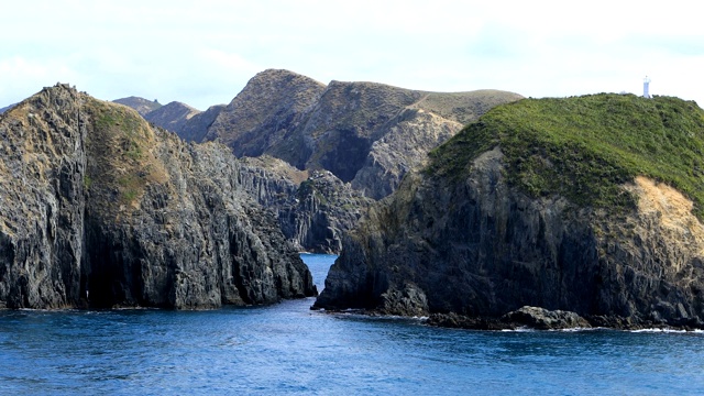 新西兰库克海峡的山景视频素材