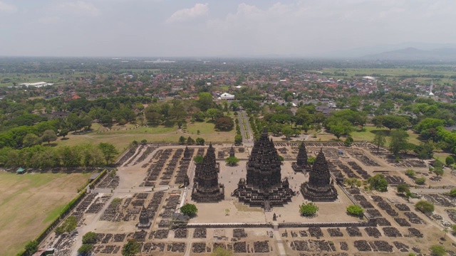 Prambanan寺庙，印度尼西亚Java视频素材