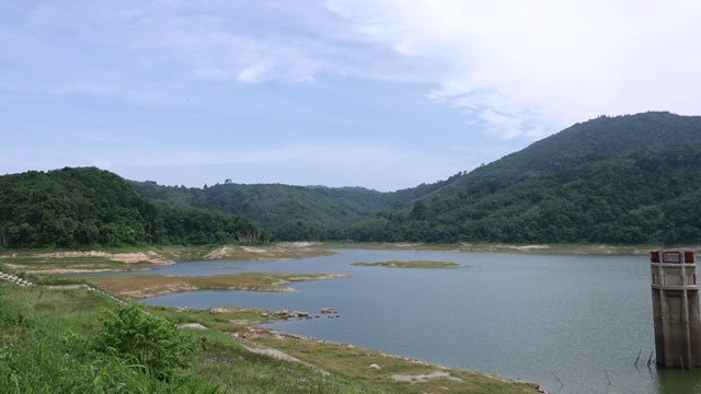 时间流逝大坝与水灾害的一天时间视频素材