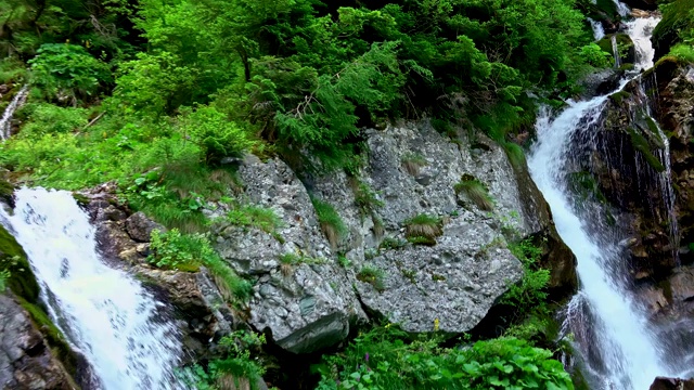 瀑布在山视频素材