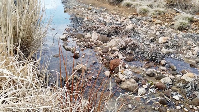 日本箱根Ashi湖岩泉美景视频素材