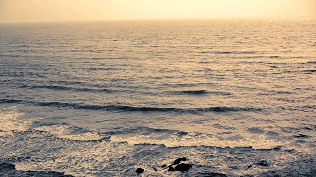 夕阳海景视频素材