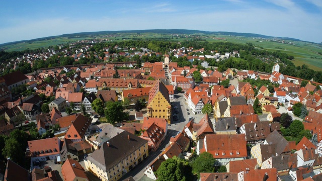 Nördlingen，德国诺德林根村视频素材