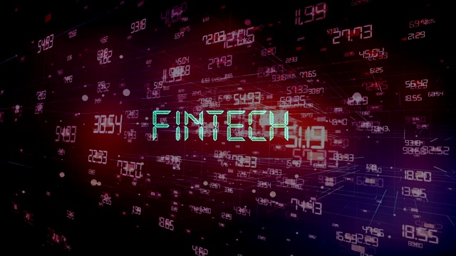 Fintech排版字母视频素材