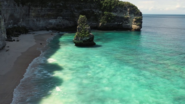 努萨佩尼达海滩的鸟瞰图视频素材