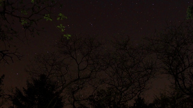 韩国江原道山边的夜空景色视频素材