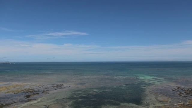 冲绳岛西海岸的风景视频素材