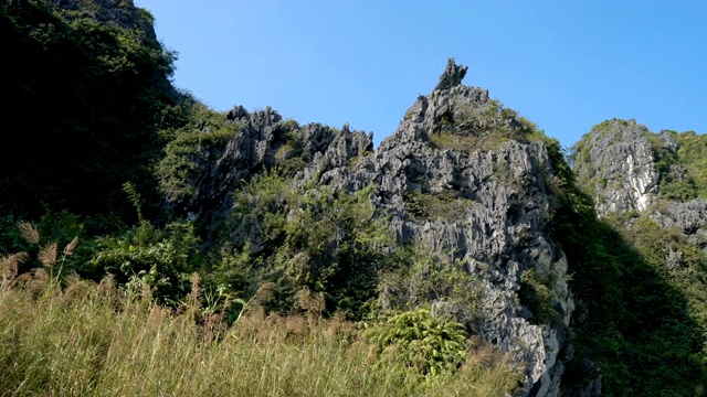 风景秀丽的喀斯特景观，湿地景观视频素材