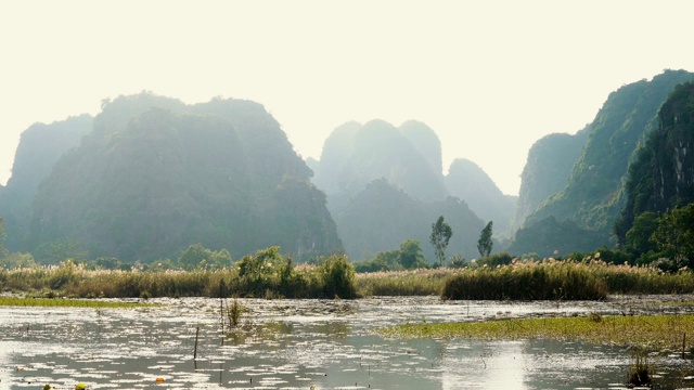 美丽的喀斯特景观全景视频素材