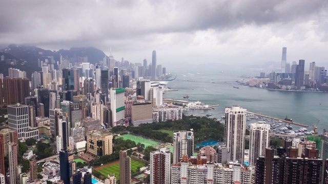 白天的香港城市景观视频下载