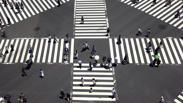 东京银座步行街视频素材