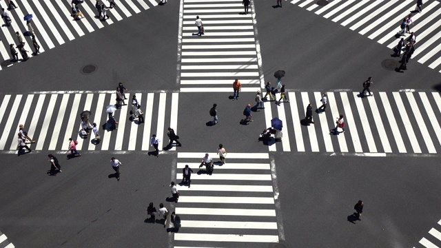 东京银座步行街视频素材