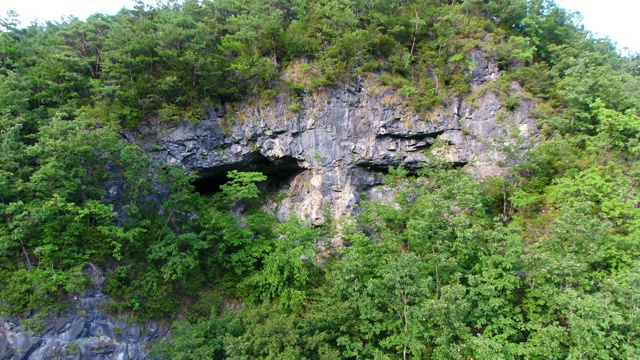 韩国平昌江原道古生代地质公园视频素材