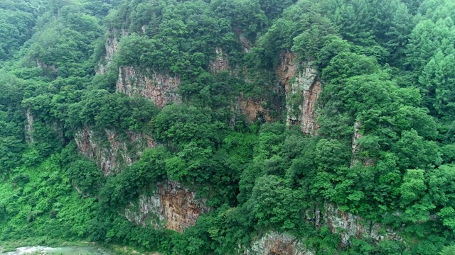 韩国江原道正城县的花溪河八景区视频素材