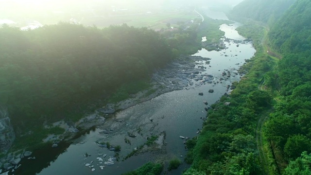 韩国江原道，永woolmureungdowon视频素材