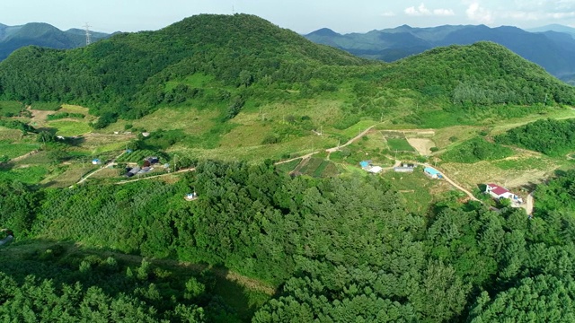 韩国平昌，江原道，Cheongok峰视频素材