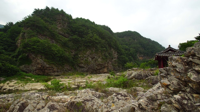 古米亭古生代景区:韩国江原道正城县视频素材