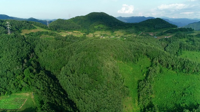 韩国平昌，江原道，Cheongok峰视频素材