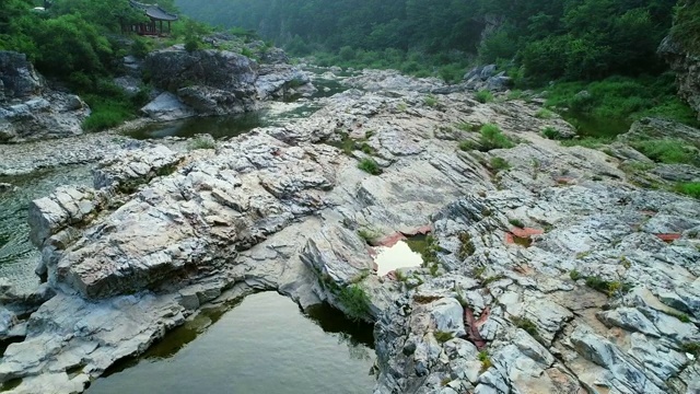 古米亭古生代景区:韩国江原道正城县视频素材