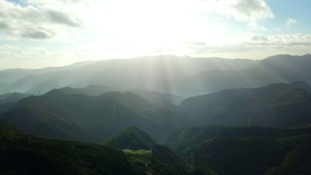 韩国江原道大白山和白头山山脉视频素材