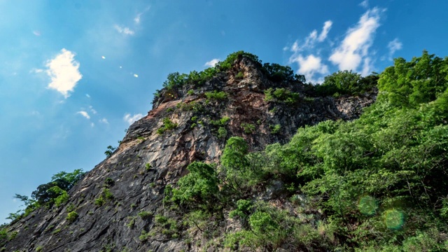 韩国江原道永峪悬崖风景视频素材