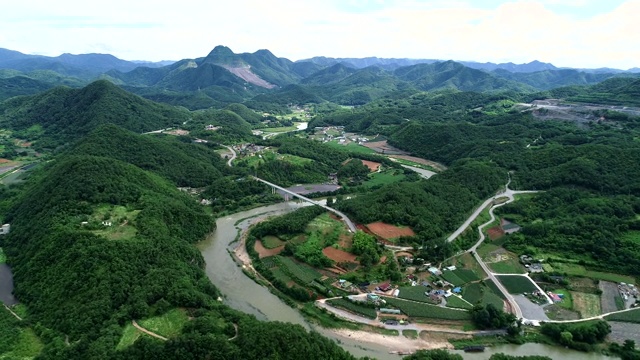 韩国江原道永峪半岛悬崖的风景视频素材