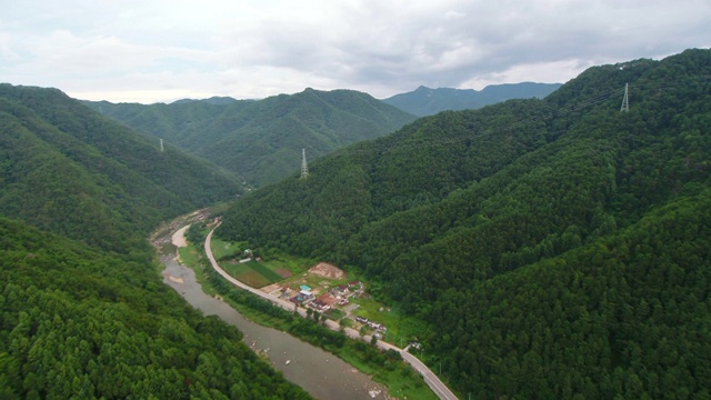 韩国平昌江原道古生代地质公园视频素材