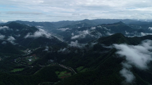 韩国江原道平昌的大台山风光视频素材