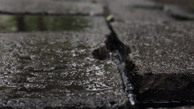 城市里的雨视频素材