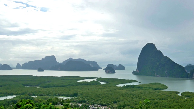 泰国攀牙湾SAMET NANG SHE景色视频素材