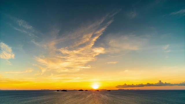 海上日落视频素材