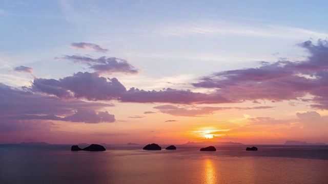 海上日落视频素材