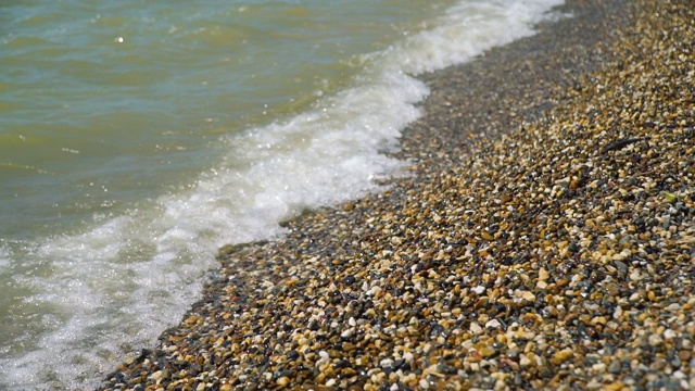 石滩海岸线视频素材