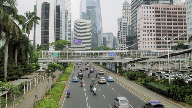 大城市的道路交通视频素材