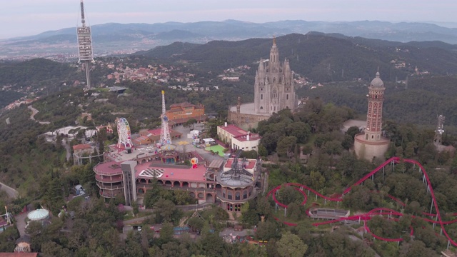 巴塞罗那蒂比达博山视频素材