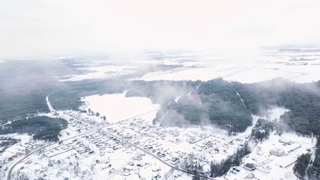 雪村空中视频素材