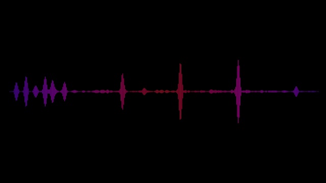 背景与抽象动画声音图形。视频素材