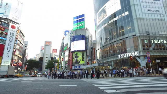 日本东京涩谷,视频素材