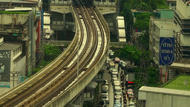 曼谷交通拥堵视频素材