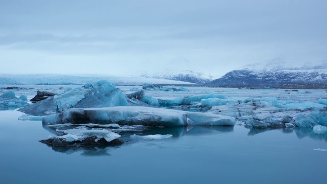 冰岛的Jokulsarlon风景视频素材