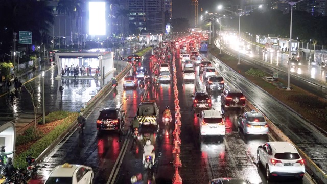 大城市的道路交通视频素材