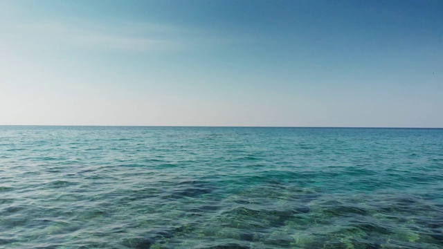 利格雷斯海滩鸟瞰图，克里特岛，希腊视频素材